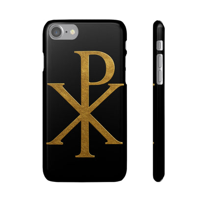 Black Chi Rho Snap Case for iPhone – The Way, Truth & Life