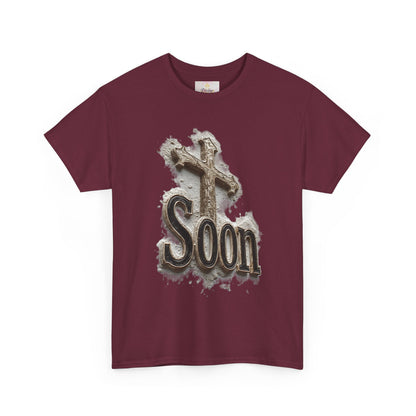Soon: The Coming King Cross Tee – Men’s Faith Shirt