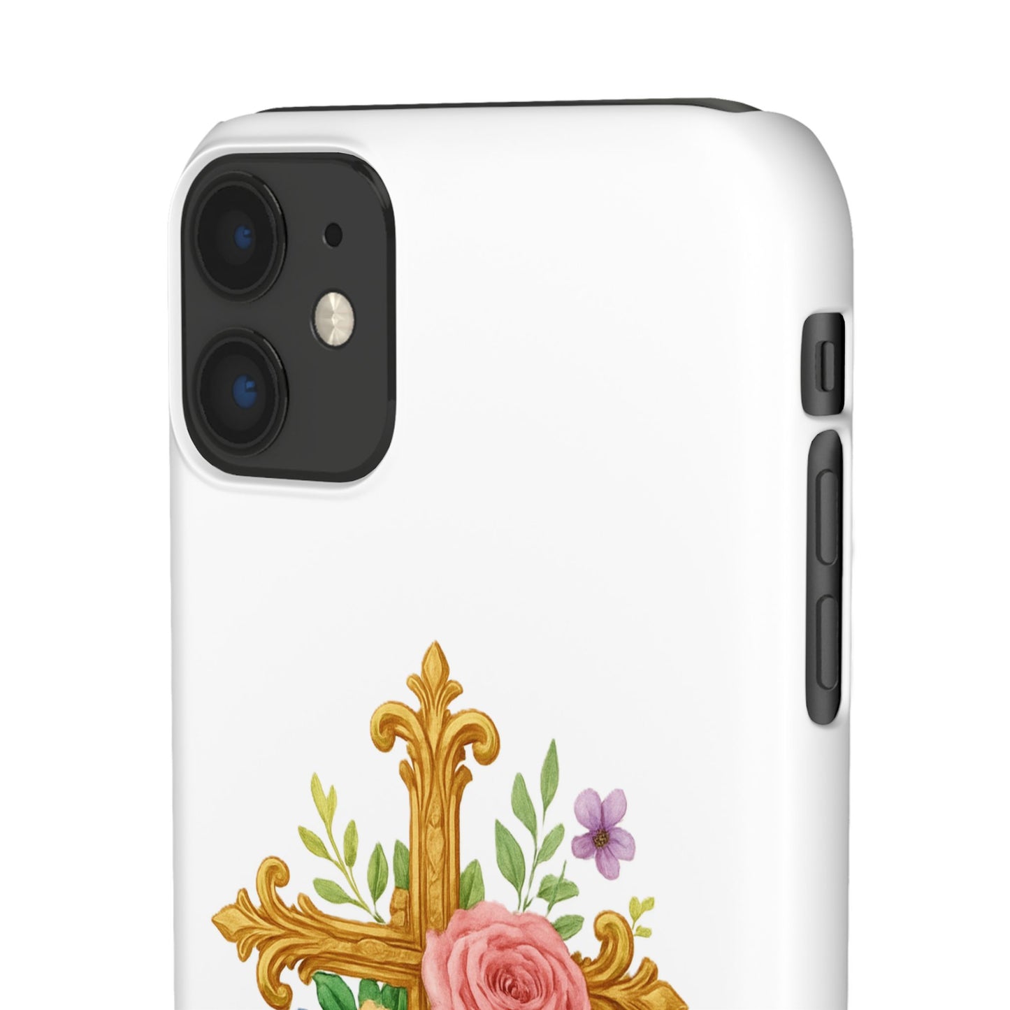 Floral Cross Snap Case for iPhone – Faith in Bloom
