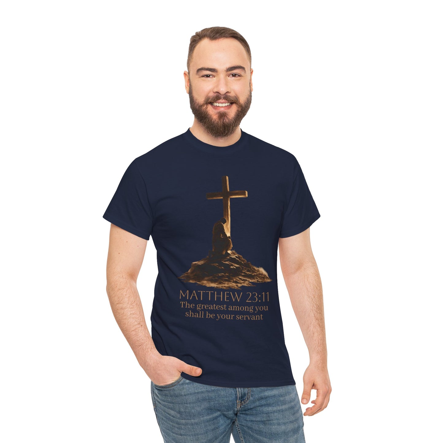 Humble Servant - Men's Christian T-Shirt (Front Design)