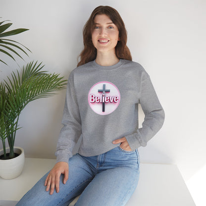 Believe | Women’s Christian Sweatshirt with John 11:40