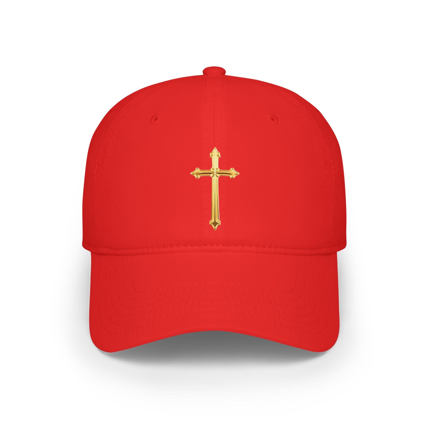 Gold Cross Baseball Cap – Faith-Inspired Adjustable Hat