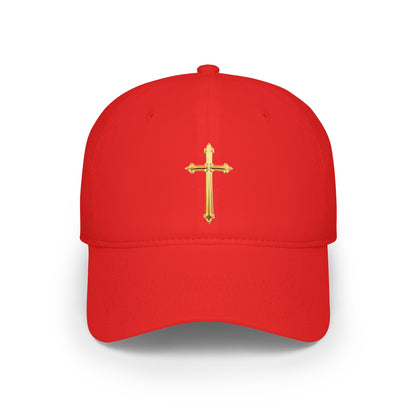 Gold Cross Baseball Cap – Faith-Inspired Adjustable Hat