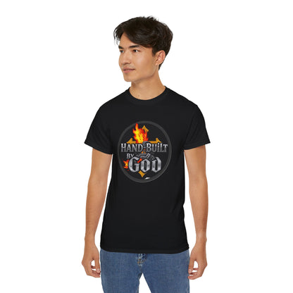 Men’s “Hand Built By God” Christian T-Shirt