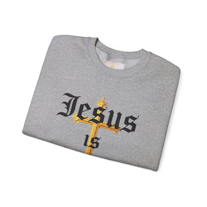 Men’s “Jesus is Lord” Christian Sweatshirt – Bold Faith Statement Pullover