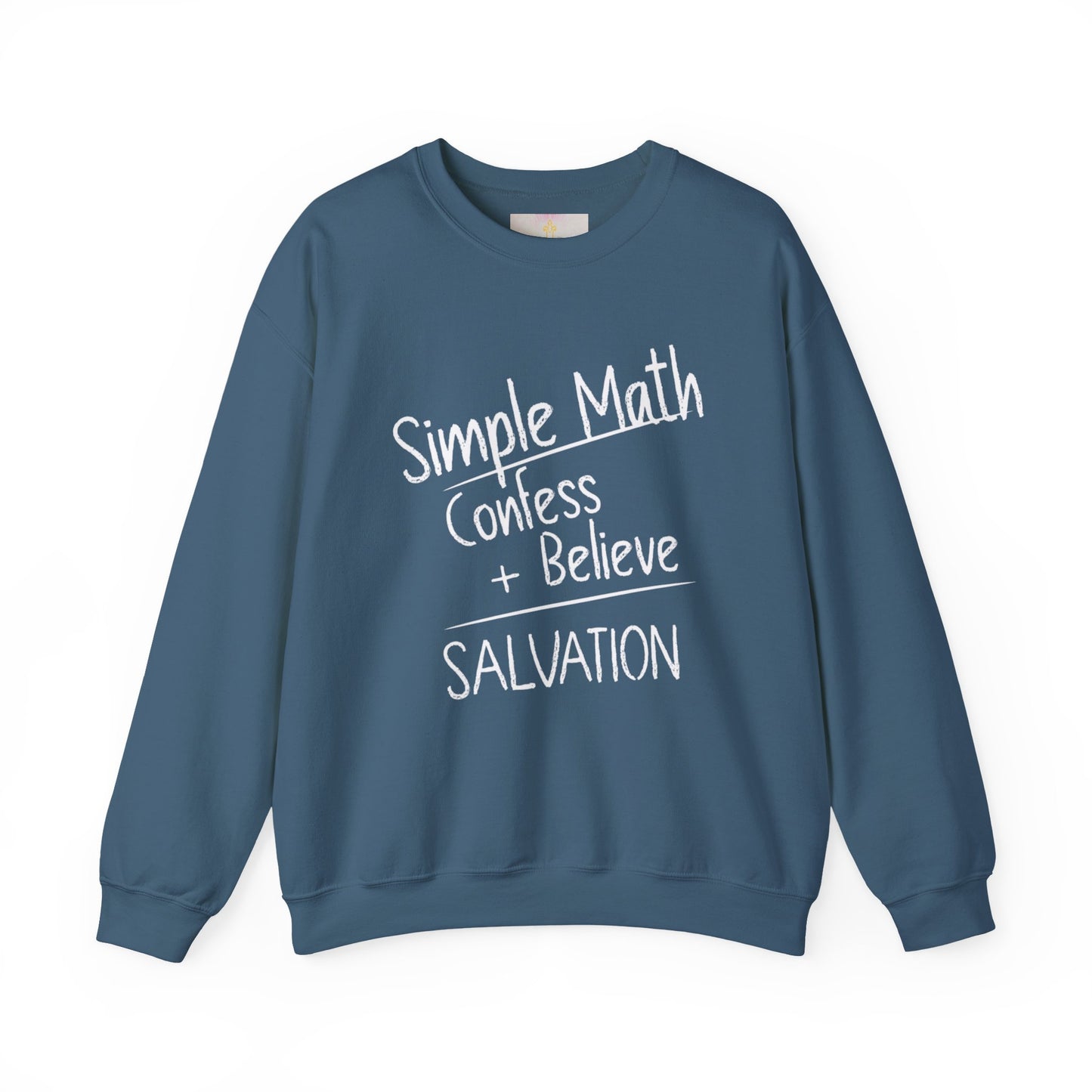 Simple Math Women’s Sweatshirt – Faith Pullover (White Chalk)