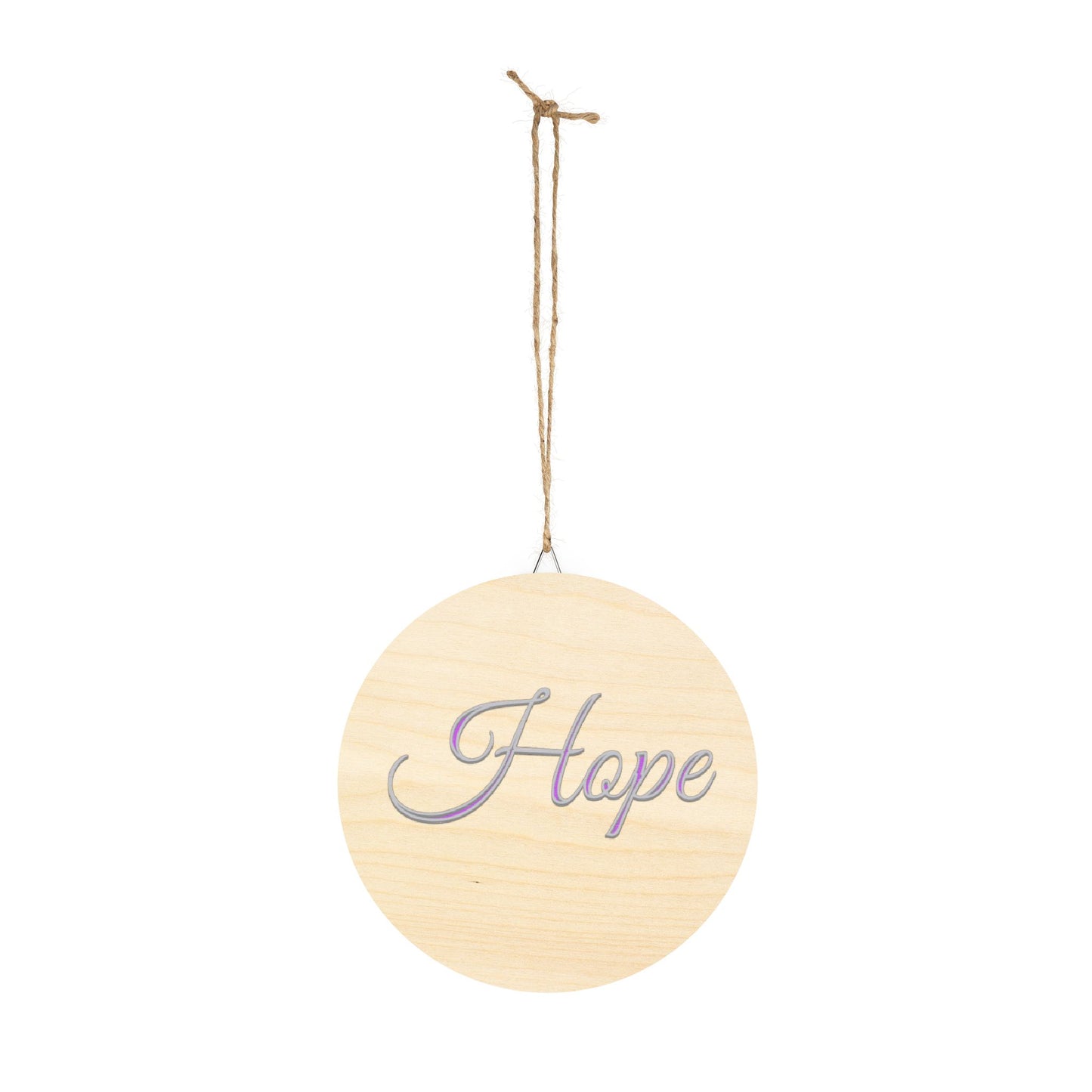 Faith, Hope and Love 'Hope' Wall Hanging — Inspirational Christian Wooden Décor