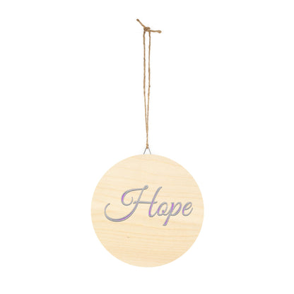 Faith, Hope and Love 'Hope' Wall Hanging — Inspirational Christian Wooden Décor