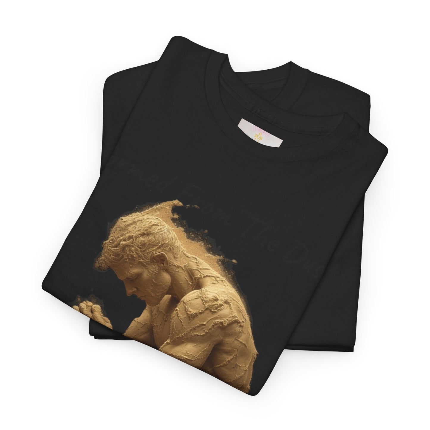 Formed from the Dust | Men’s Christian T-Shirt with Genesis 2:7 (Dark Lettering)