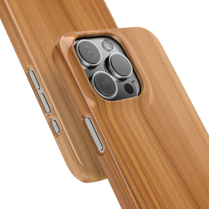 Natural Wood Grain iPhone Snap Case