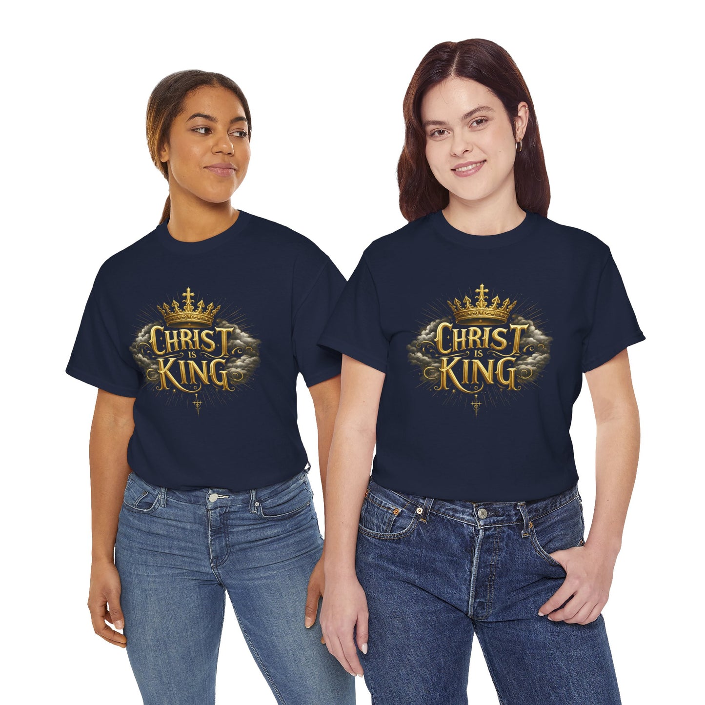 Christ is King Crowned - Women's Christian T-Shirt