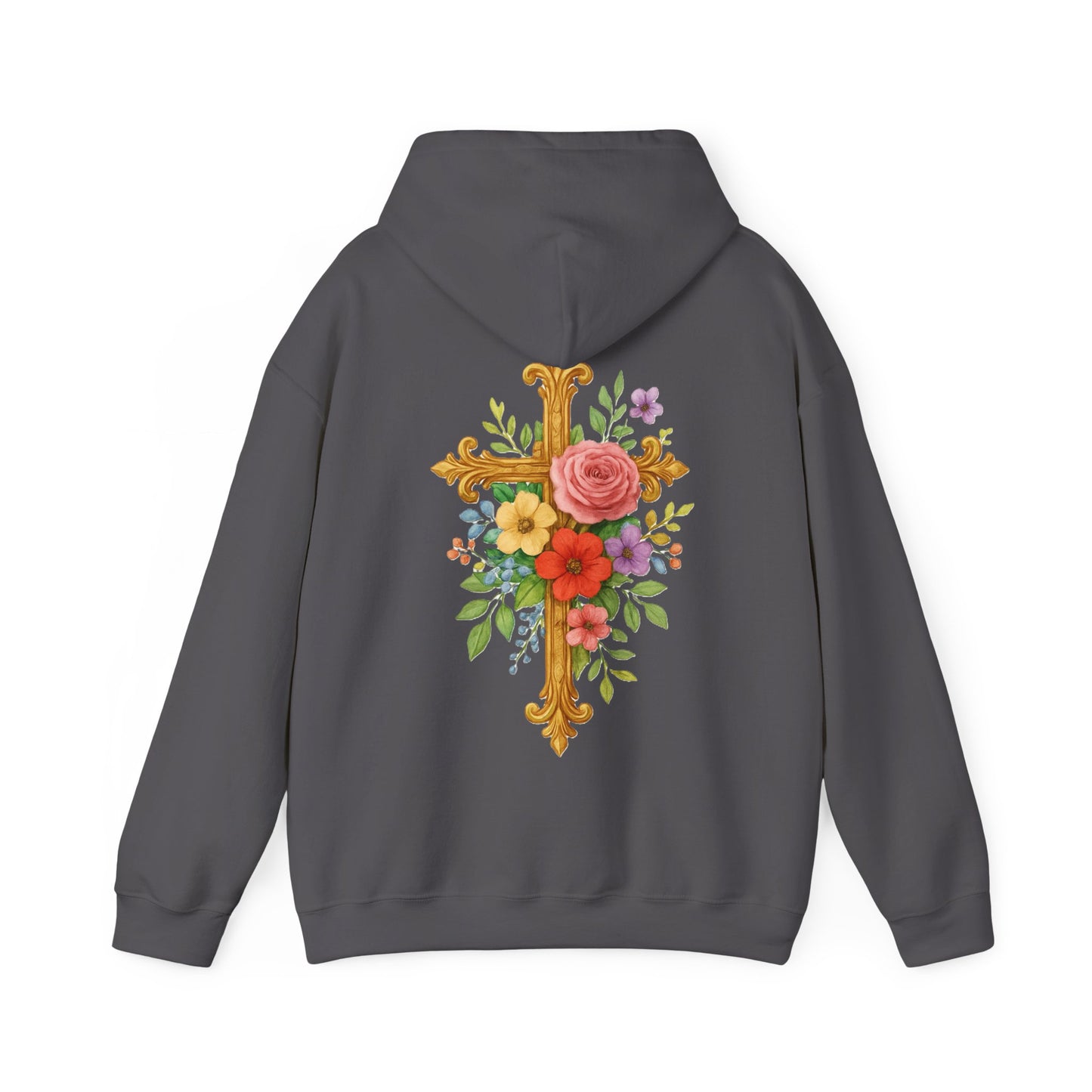 Floral Cross Women’s Hoodie – Wrapped in His Love