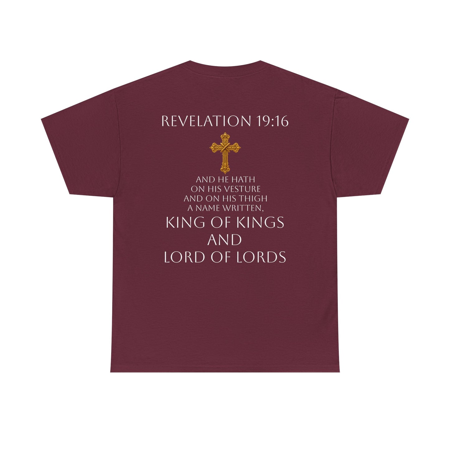 Christ is King Women’s Christian Tee (White Lettering)