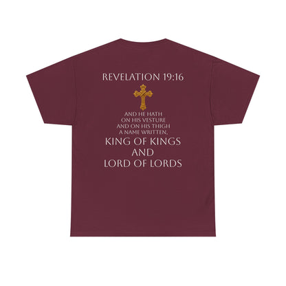 Christ is King Women’s Christian Tee (White Lettering)