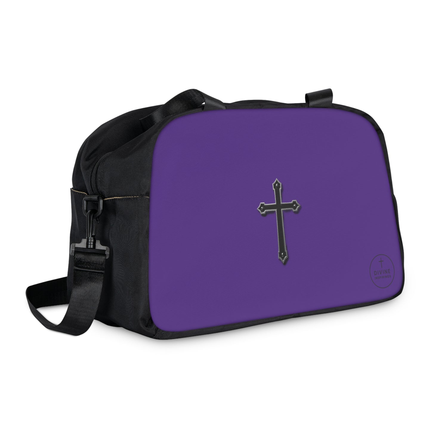 Divine Strength Fitness Bag in Purple – Faith in Motion