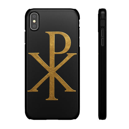 Black Chi Rho Snap Case for iPhone – The Way, Truth & Life