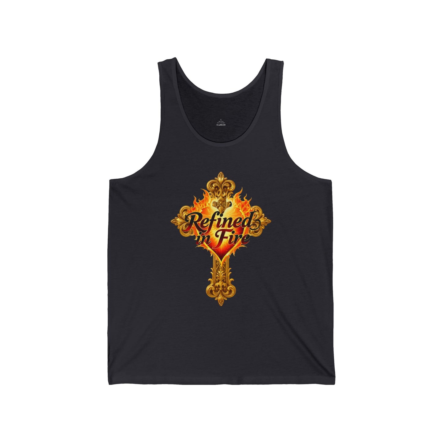 Refined in Fire - Men's Ornate Christian Tank Top