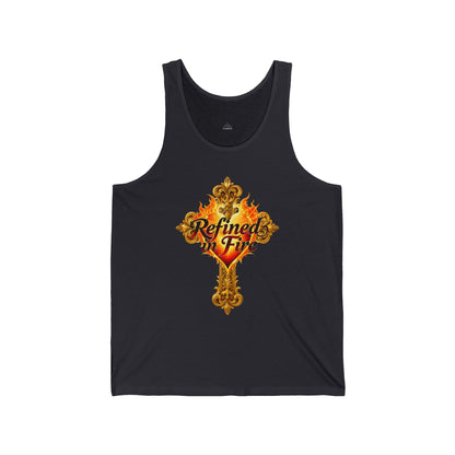 Refined in Fire - Men's Ornate Christian Tank Top