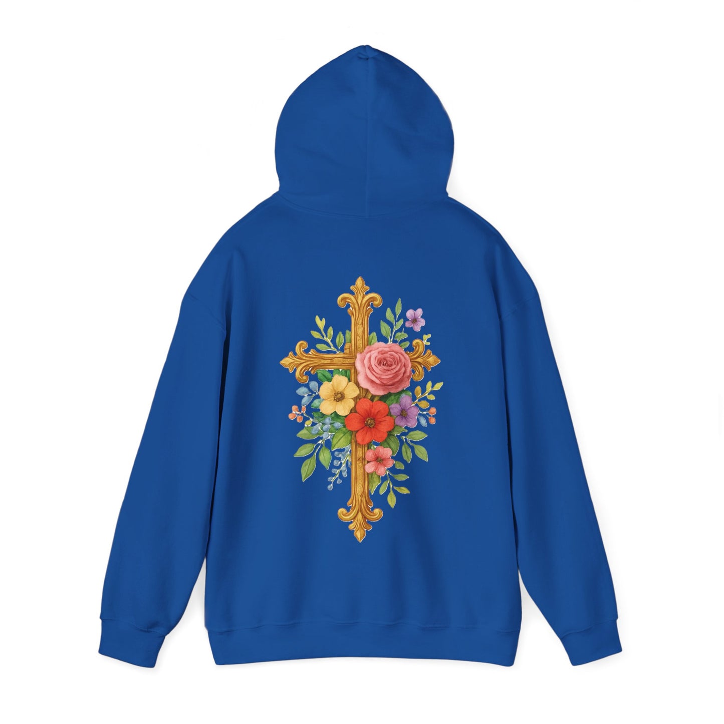 Floral Cross Women’s Hoodie – Wrapped in His Love