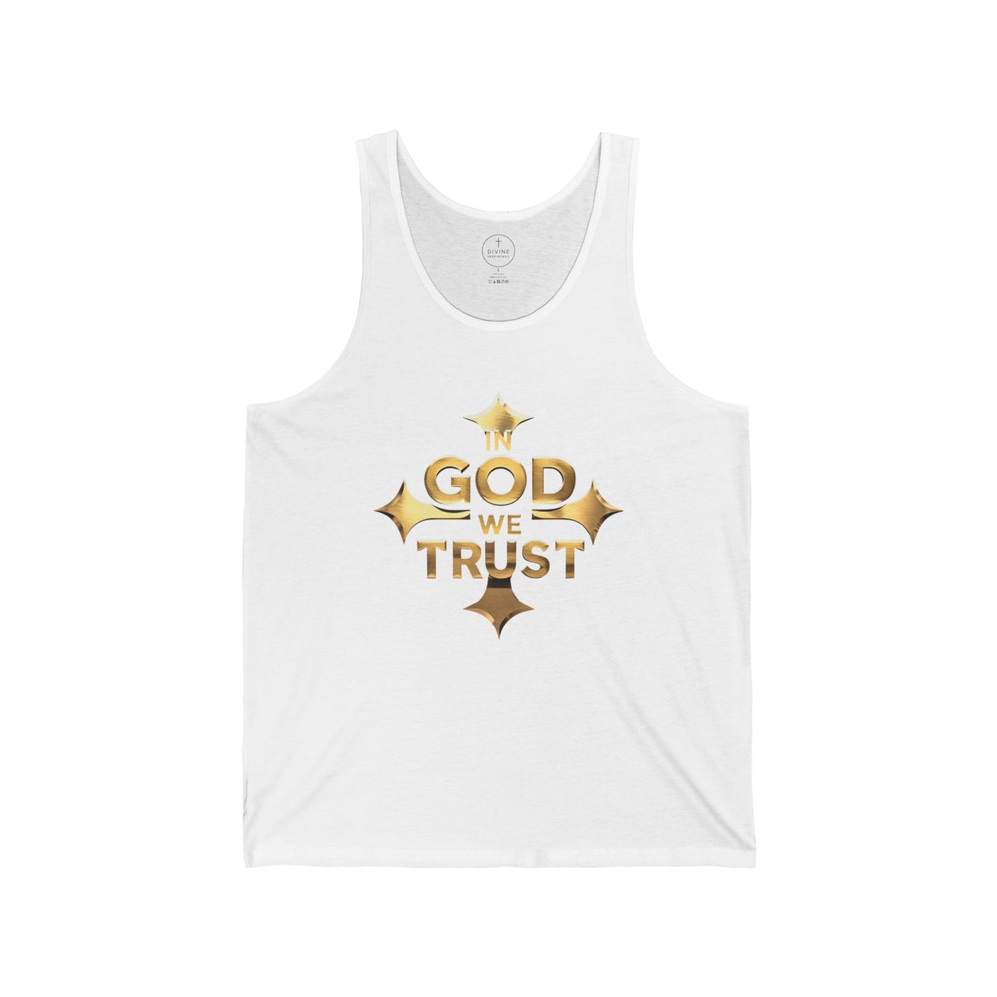 In God We Trust (Gold) – Men’s Christian Tank Top