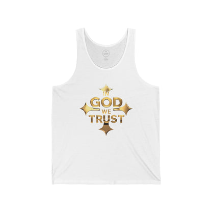 In God We Trust (Gold) – Men’s Christian Tank Top