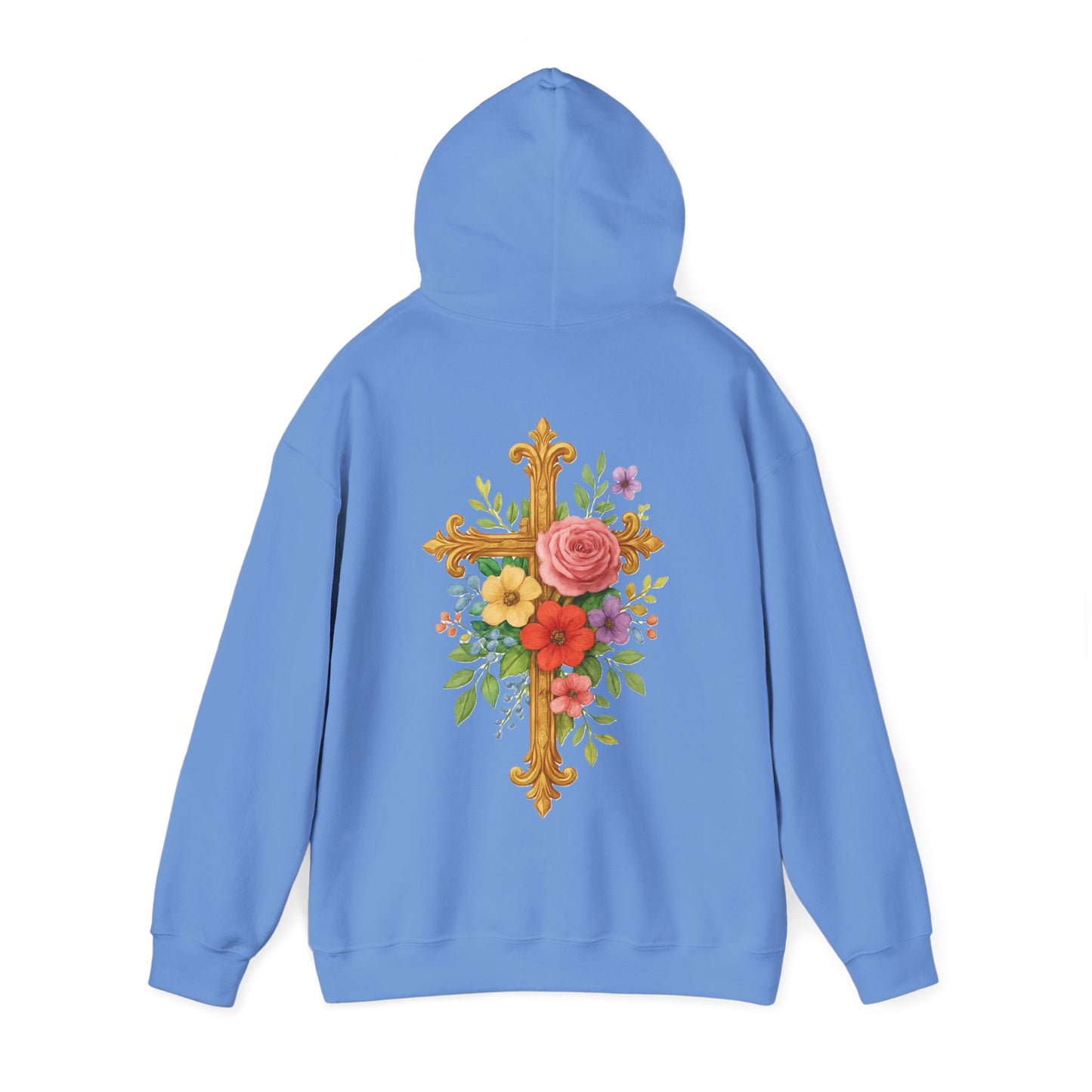 Floral Cross Women’s Hoodie – Wrapped in His Love