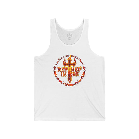 Refined in Fire Men’s Christian Tank Top