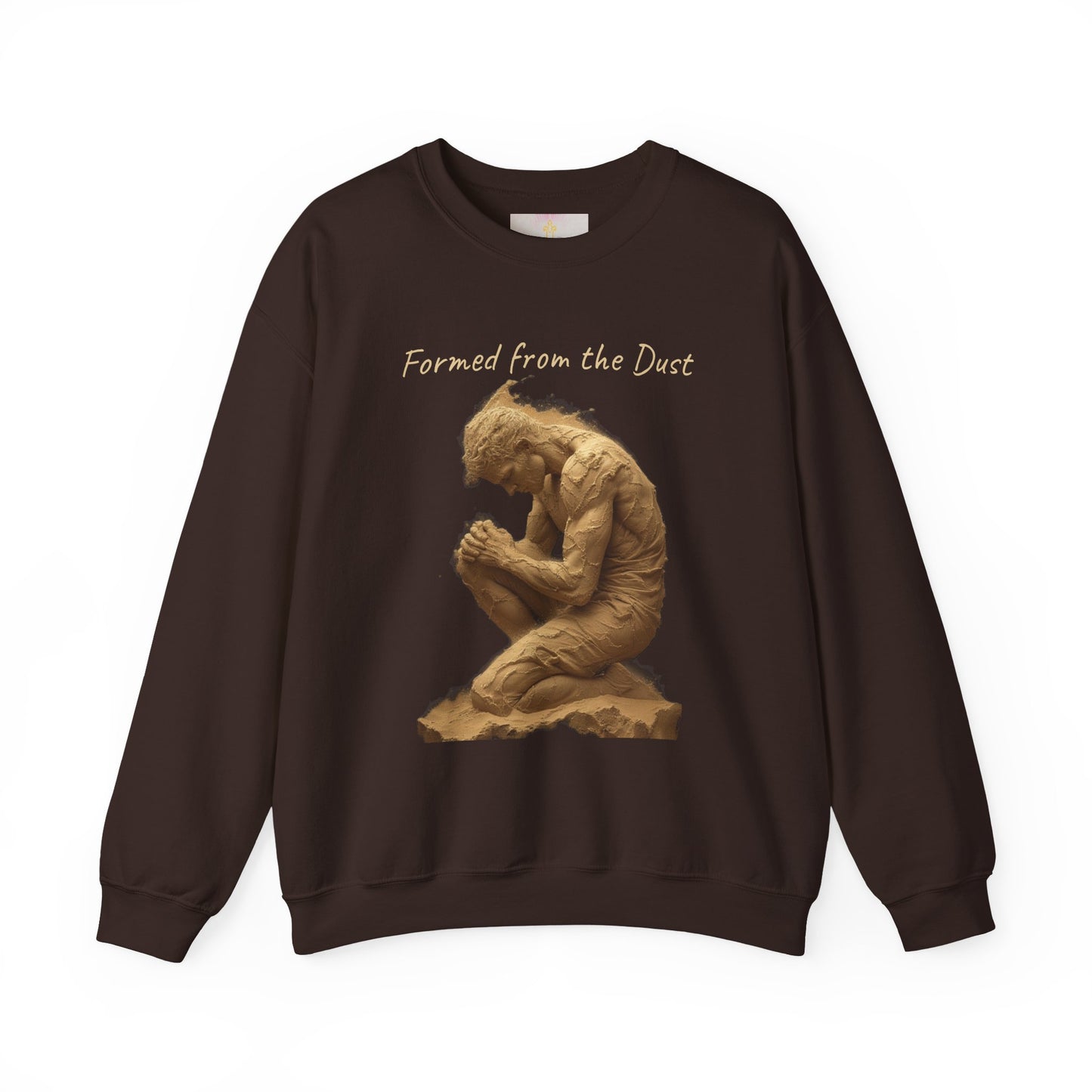 Formed from the Dust (Light Lettering) | Men’s Christian Sweatshirt with Genesis 2:7