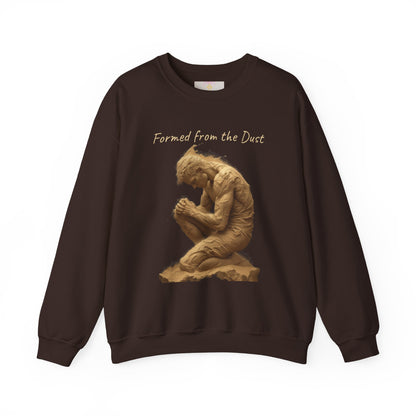 Formed from the Dust (Light Lettering) | Men’s Christian Sweatshirt with Genesis 2:7