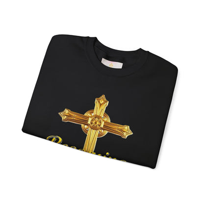 Becoming Men’s Faith Sweatshirt – Light Lettering (Philippians 1:6)