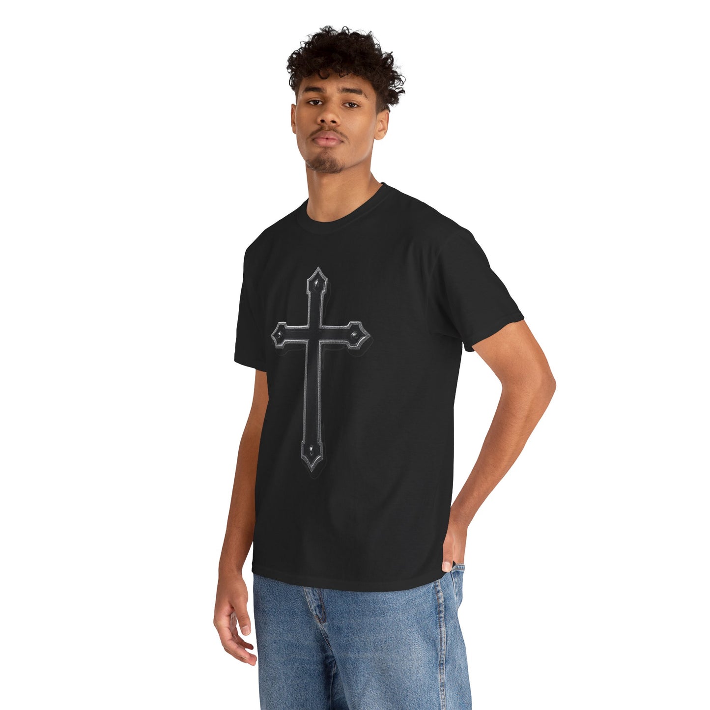 Black Cross Men’s Christian T-Shirt