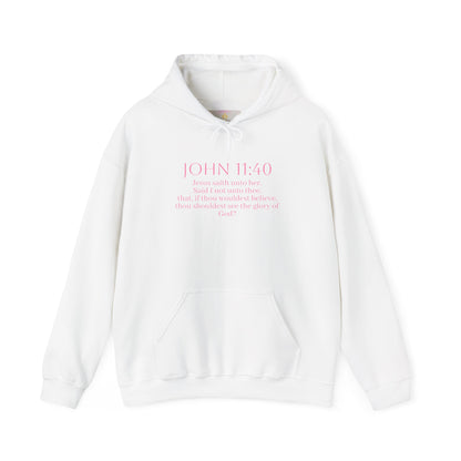 Believe | Women’s Christian Hoodie with John 11:40