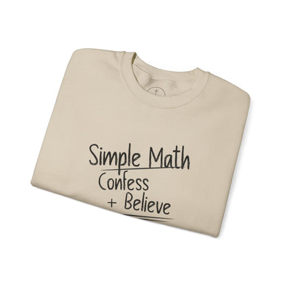 Simple Math Women’s Sweatshirt – Faith Pullover (Black Chalk)