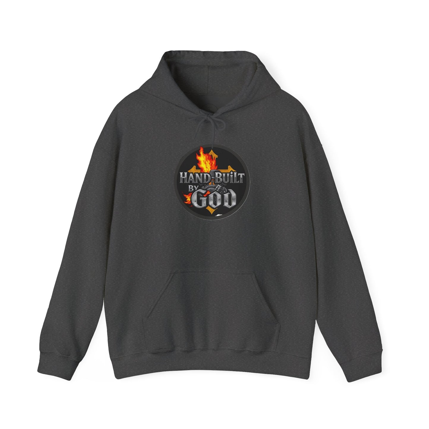Hand Built By God - Bold Christian Men’s Hoodie