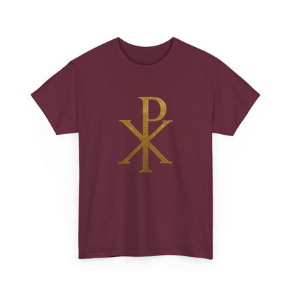 Chi Rho (Gold) - Men's Christian T-Shirt