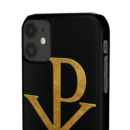 Black Chi Rho Snap Case for iPhone – The Way, Truth & Life
