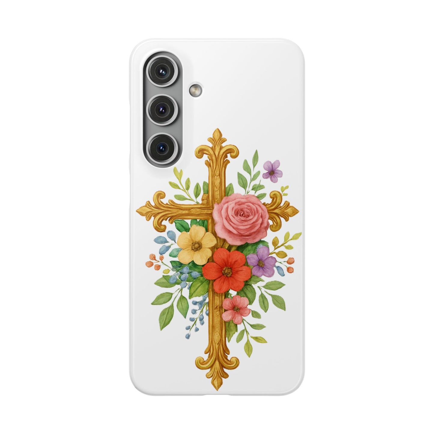 Floral Cross Snap Case for Samsung – Faith in Bloom