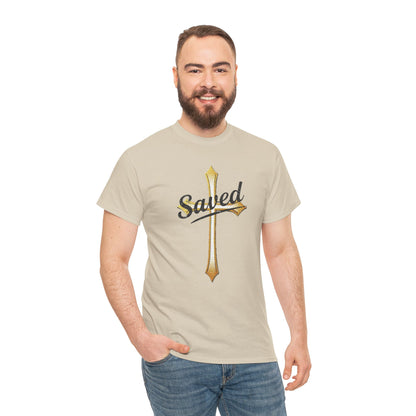 Saved Men's Tee – Christian Faith Apparel with Bold Design