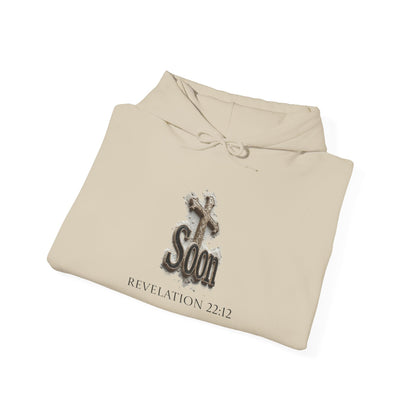 Soon: Revelation – Men’s Christian Hoodie (Dark Lettering)