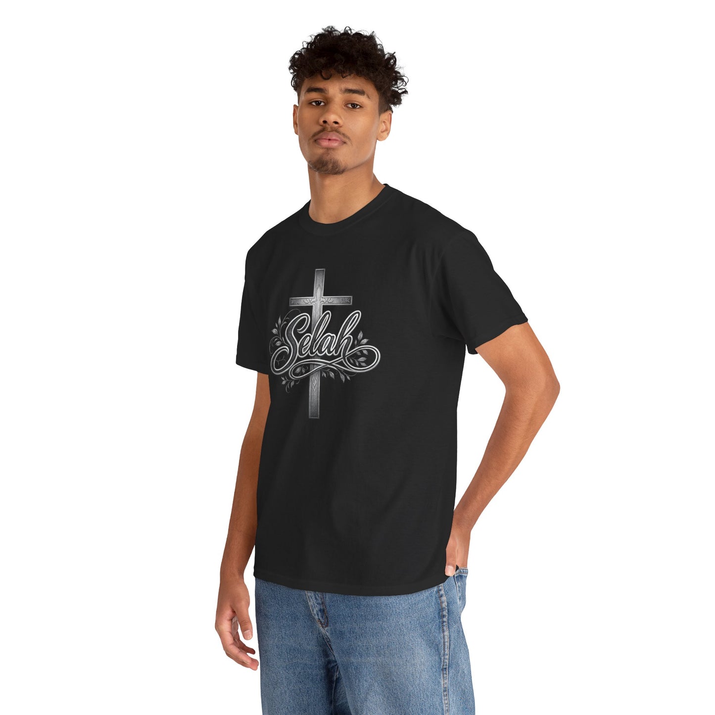 Selah Cross Tee — Men's Christian T‑Shirt