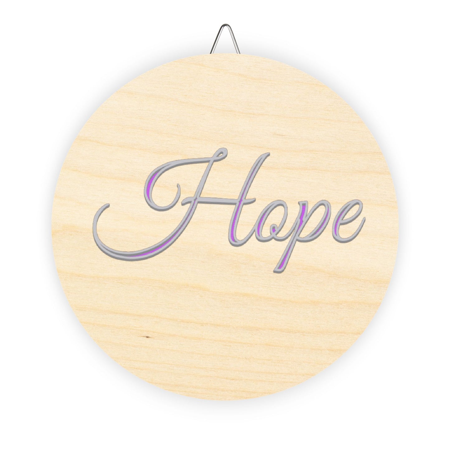 Faith, Hope and Love 'Hope' Wall Hanging — Inspirational Christian Wooden Décor
