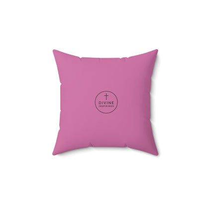King of Kings in Pink – ‘Jesus is Lord’ Throw Pillow