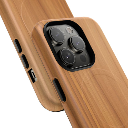 Natural Wood Grain Design - iPhone Magnetic Tough Case