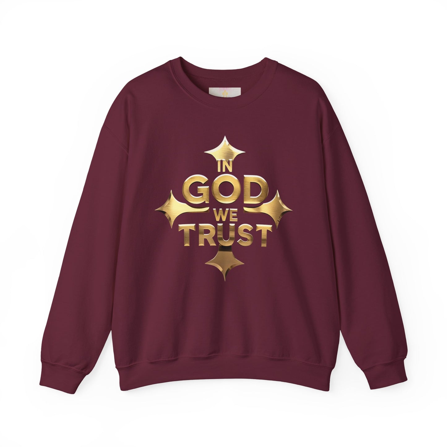 Golden Creed – “In God We Trust” Christian Men’s Sweatshirt