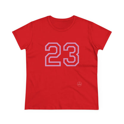 Psalm 23 Women’s Tee – Inspired Sports-Style Shirt (Pink Numbering)