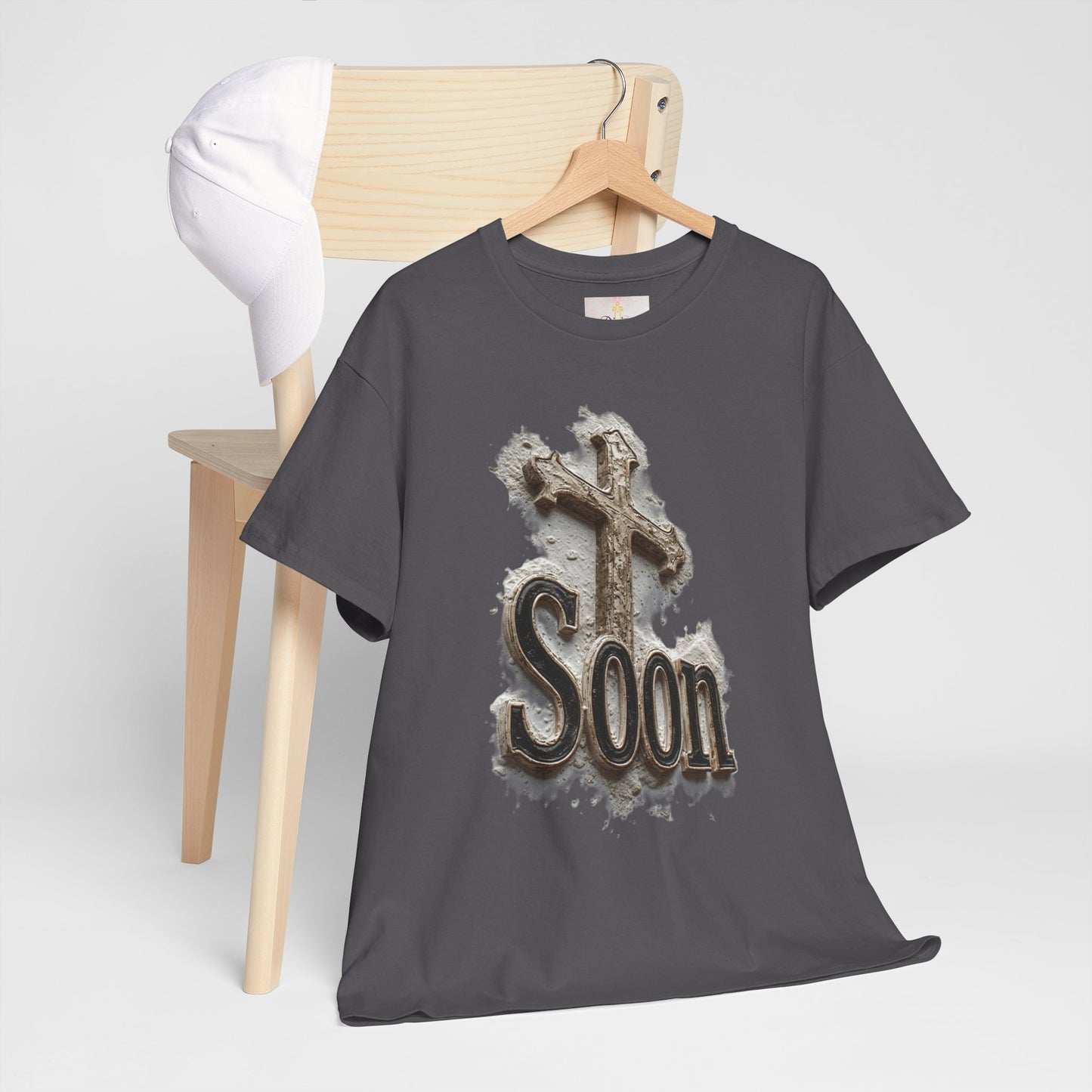 Soon: The Coming King Cross Tee – Men’s Faith Shirt