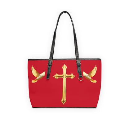Faith, Peace, and Renewal Shoulder Bag in Red