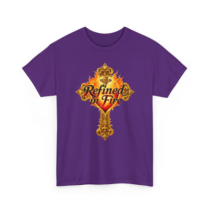 Refined in Fire — Men's Ornate Christian T-Shirt