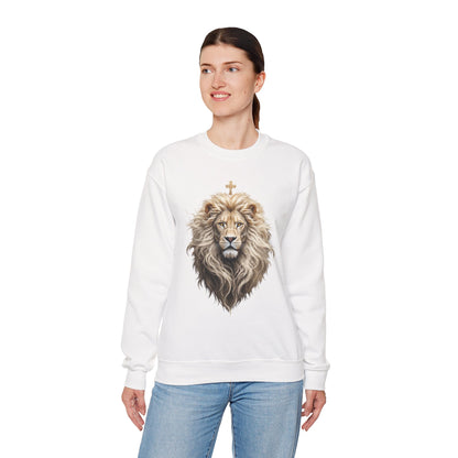 Christ is King (Lion of Judah) - Women's Christian Sweatshirt