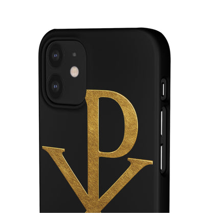 Black Chi Rho Snap Case for iPhone – The Way, Truth & Life